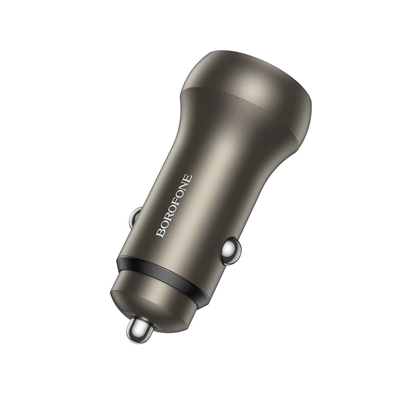 Adaptér do auta Borofone BZ32B Fresh s funkcí rychlonabíjení 48W Dual zlatý - náhled 2