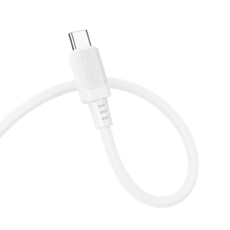 Datový kabel Borofone BX115 Lotto USB-C - USB-C PD 60W 3A 1m bílý - náhled 2