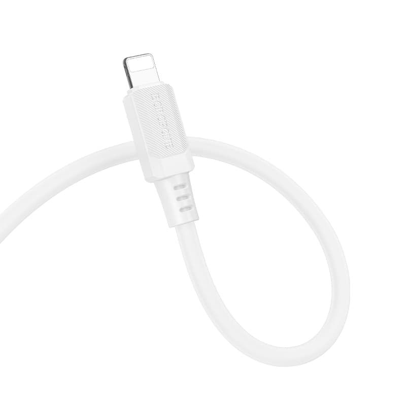 Datový kabel Borofone BX115 Lotto USB-A - Lightning 2,4A 1m bílý - náhled 2