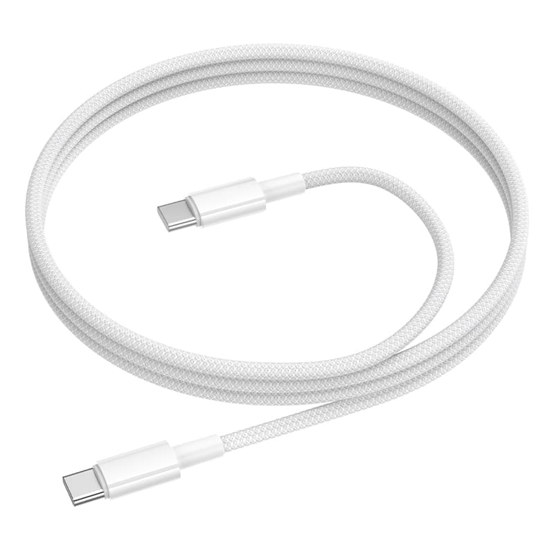 Datový kabel Borofone BX117 Source USB-C - USB-C PD 60W 3A 1m bílý - náhled 2