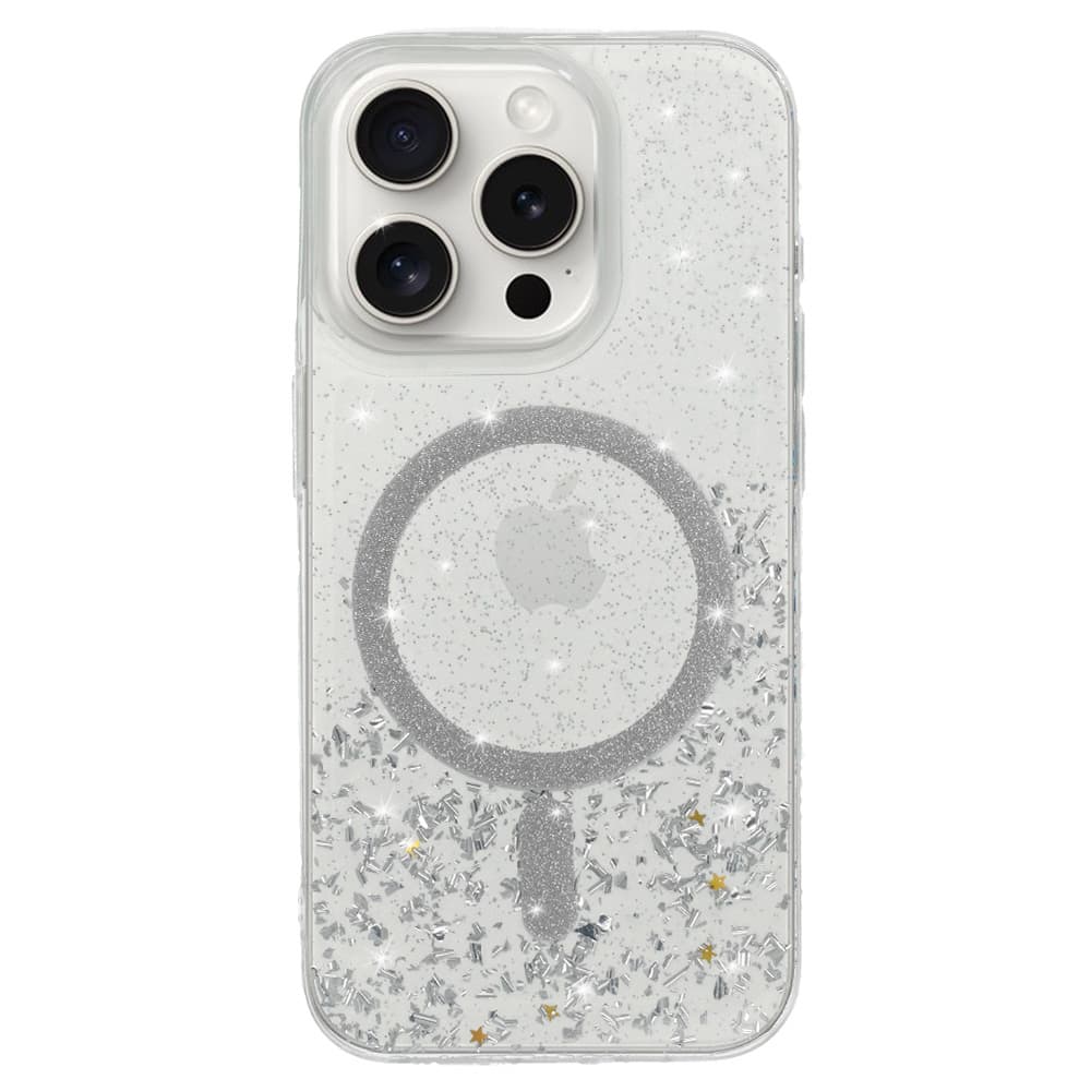 Zadní kryt Tel Protect Moonlite Magsafe pro Samsung S24 Ultra stříbrný čirý - náhled 2