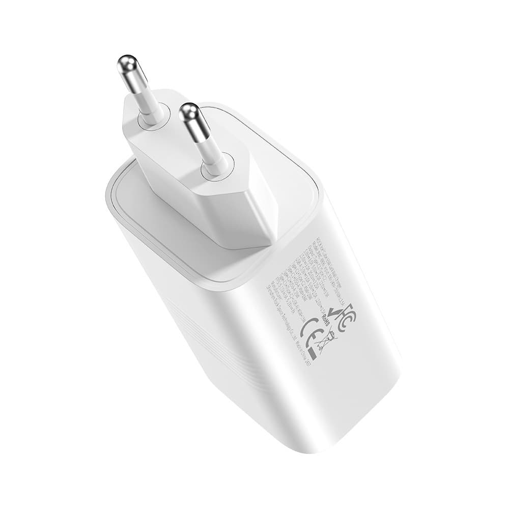 Adaptér Rock Ice2Cube GaN s funkcí rychlonabíjení PD 65W 3A bílý - náhled 2