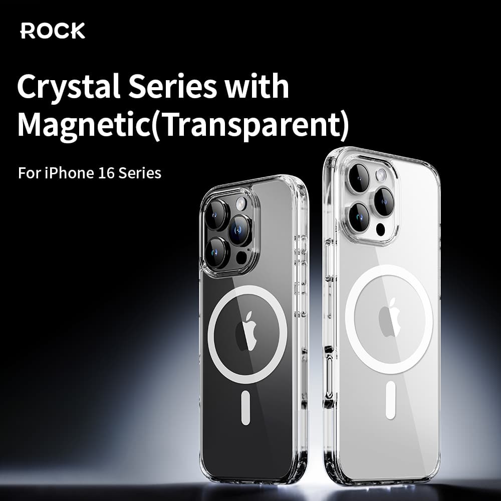 Zadní kryt Rock Crystal Series Magnetic pro iPhone 16 Plus transparentní - náhled 2