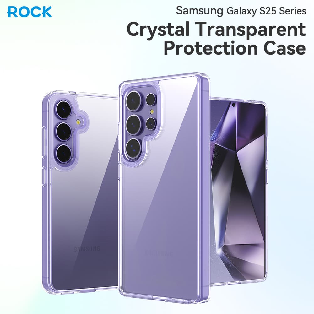 Zadní kryt Rock Crystal Transparent Series pro Samsung Galaxy S25 Ultra transparentní - náhled 2