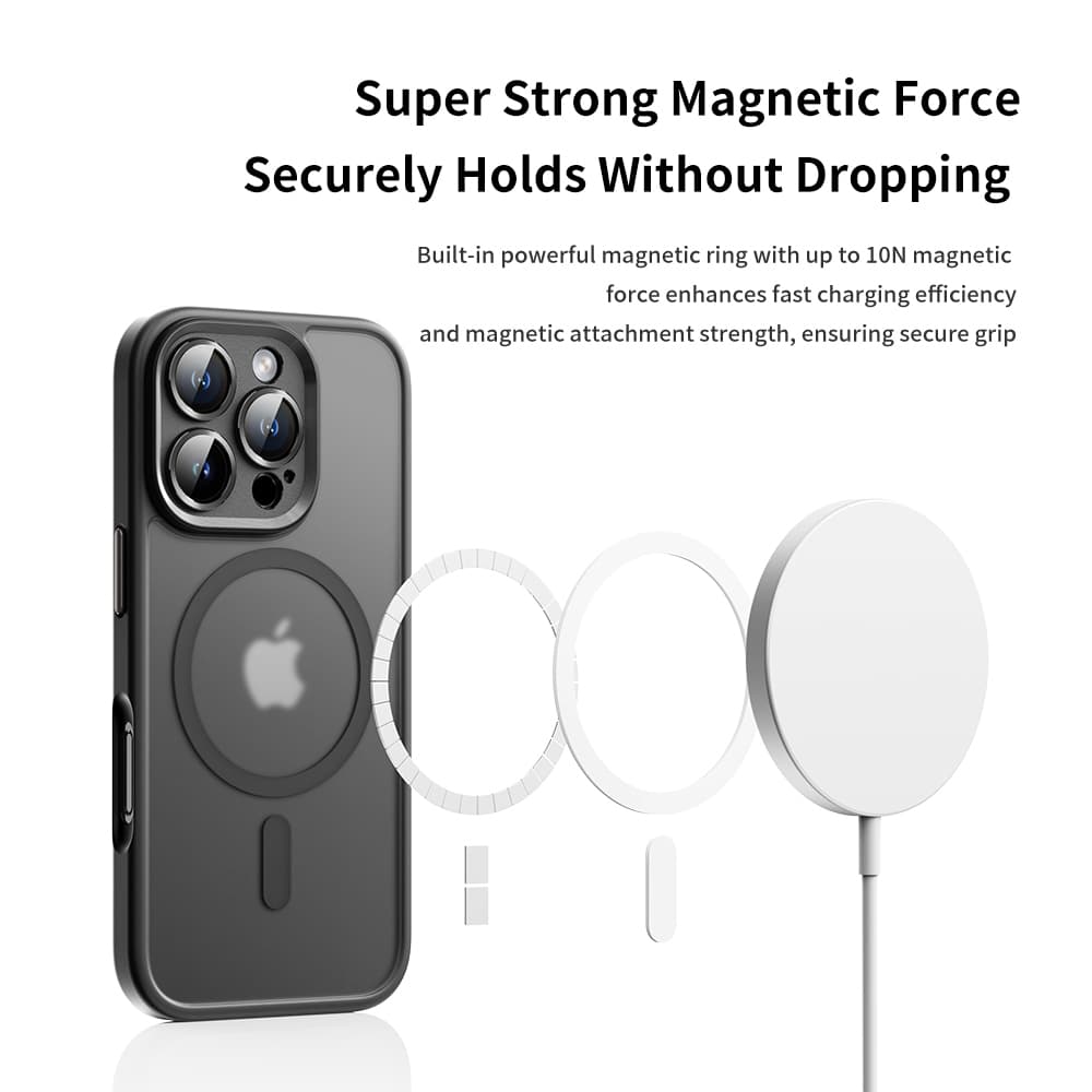 Zadní kryt Rock Guard Touch Matte Series Magnetic pro iPhone 16 Pro zlatý - náhled 2