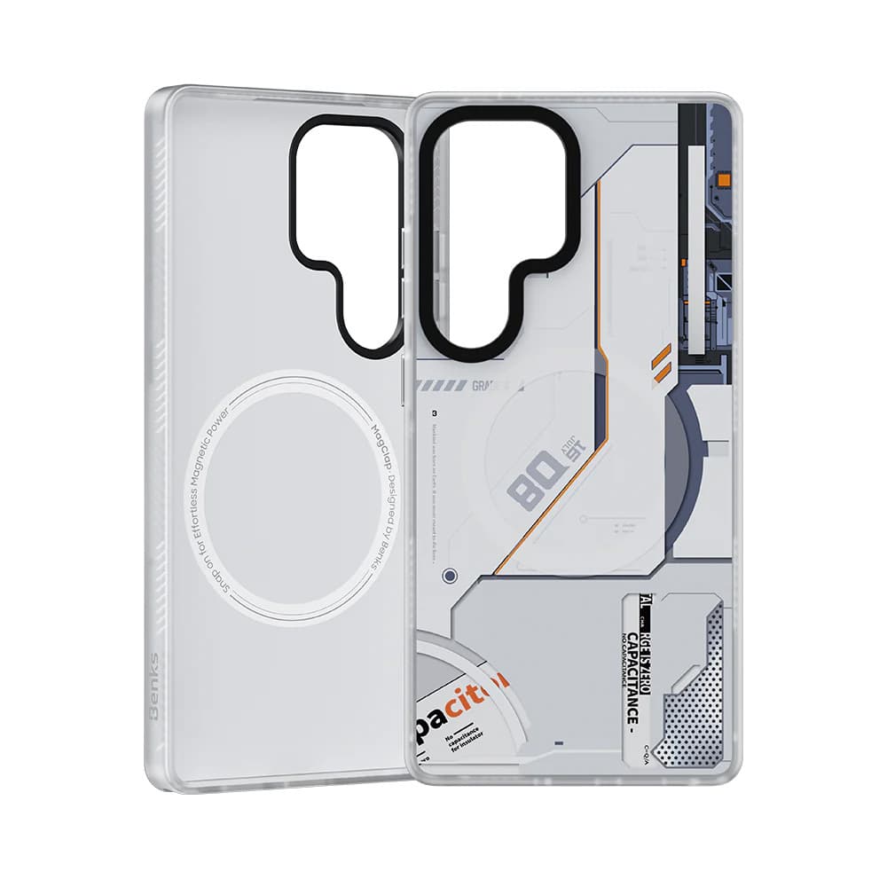 Zadní kryt Benks Dynamic Magnetic Mecha (D045) pro Samsung Galaxy S25 Ultra white - náhled 2