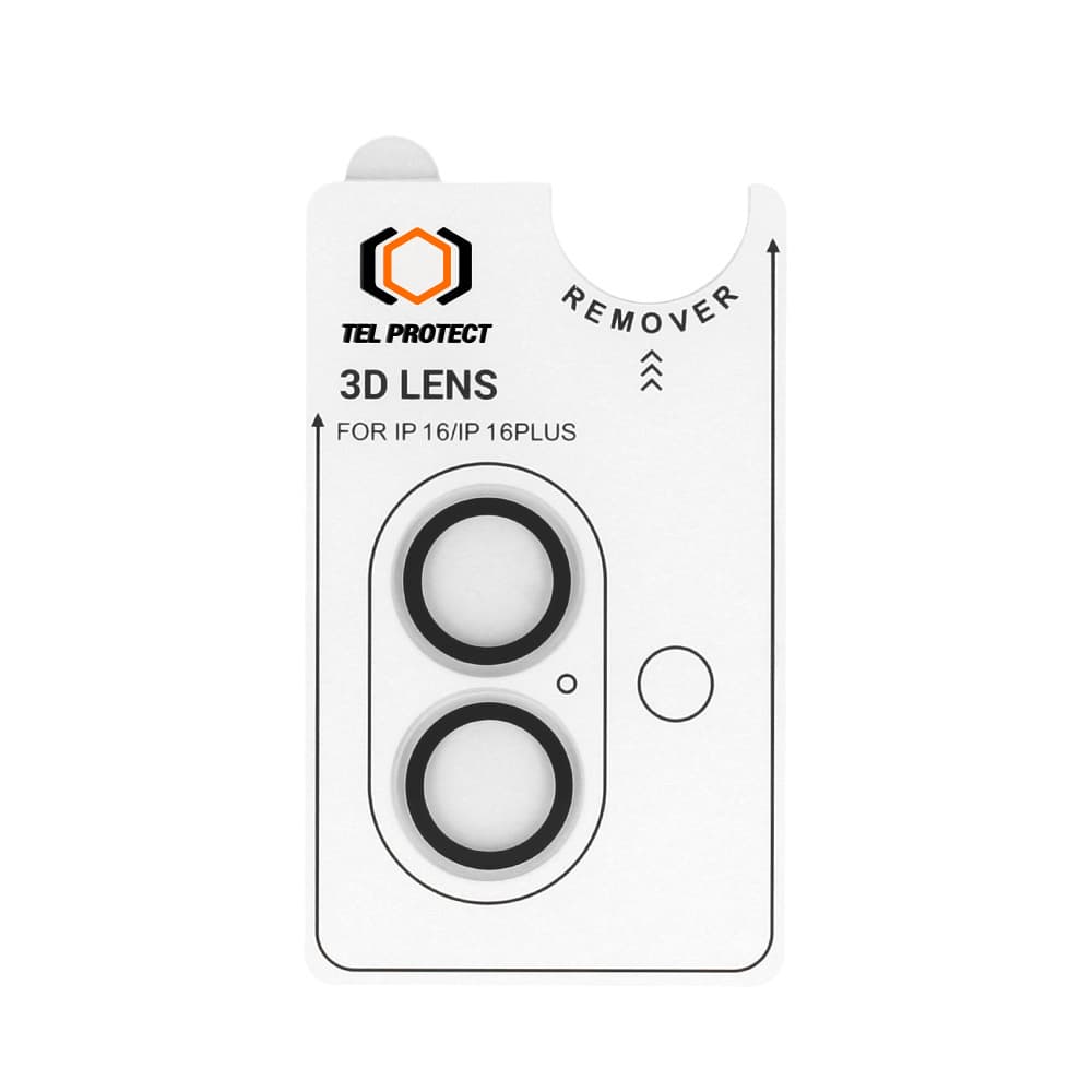Tvrzené sklo Tel Protect 3D Lens na fotoaparát pro iPhone 16-16 Plus transparent (2 pcs) - náhled 2