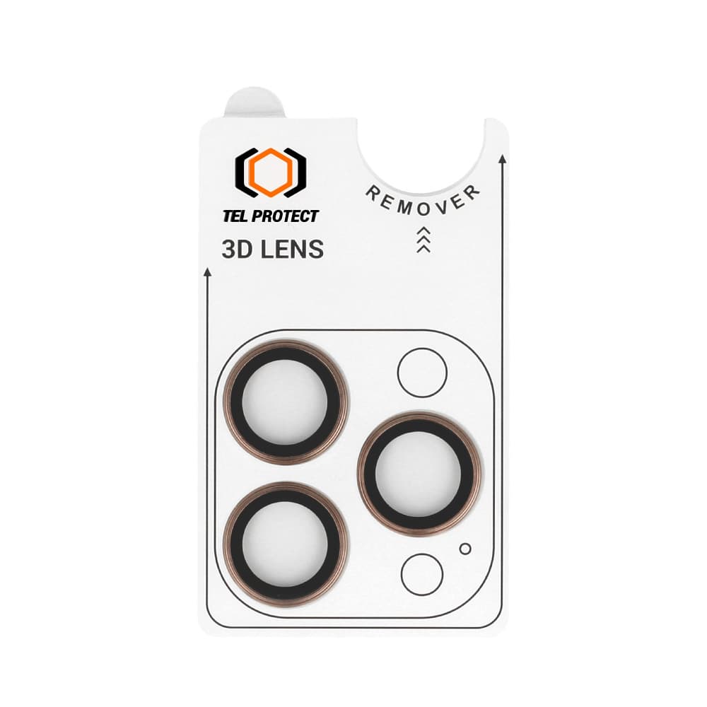 Tvrzené sklo Tel Protect 3D Lens na fotoaparát pro iPhone 16 Pro-16 Pro Max titanium - náhled 2