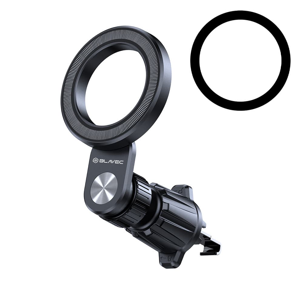 Magnetický držák do auta Blavec BH-03 Ring na větrací mřížku (BH03-MAVRB) černý - náhled 2