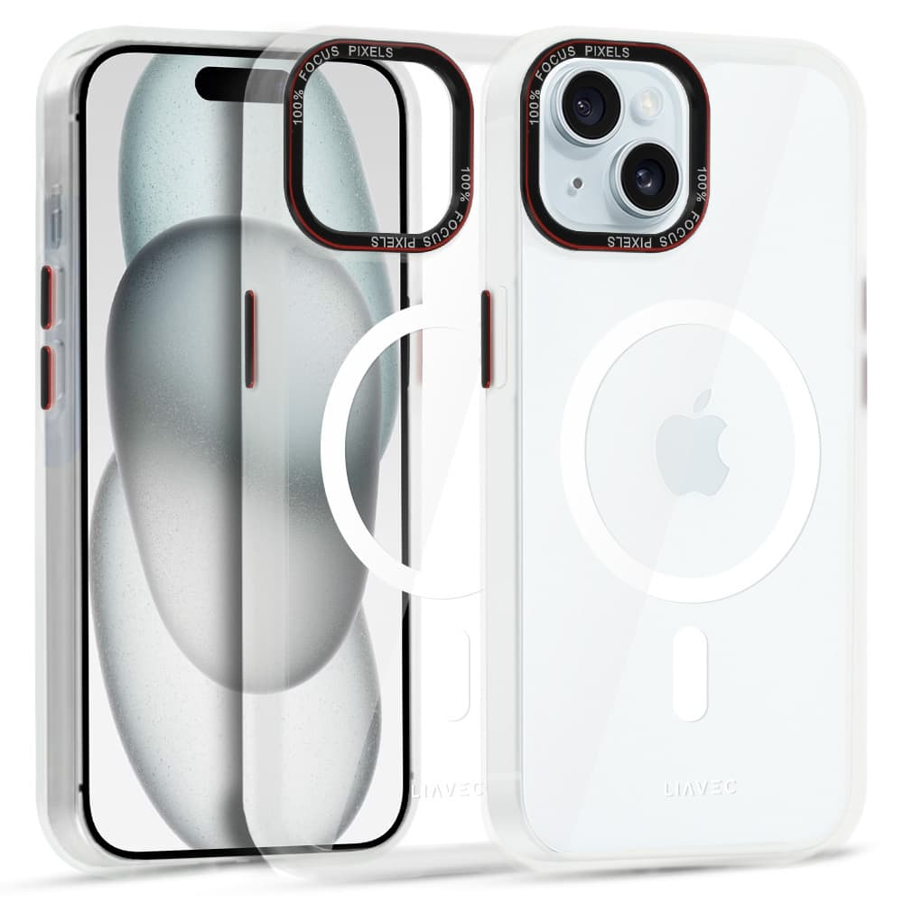 Zadní kryt Liavec Hybrid Magsafe Clear pro iPhone 15 - náhled 2