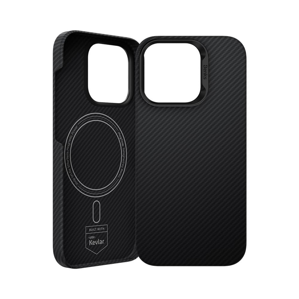 Zadní kryt Benks Magnetic Armor Air Kevlar PC Frame 600D (E065) pro iPhone 16 Pro black - náhled 2
