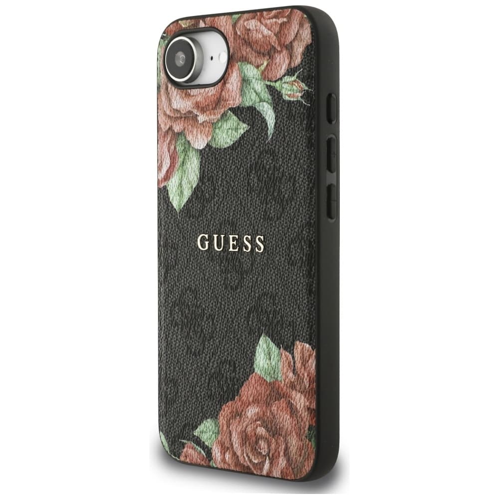 Zadní kryt GUESS 4G Flowers Print MagSafe pro iPhone 16e black - náhled 2