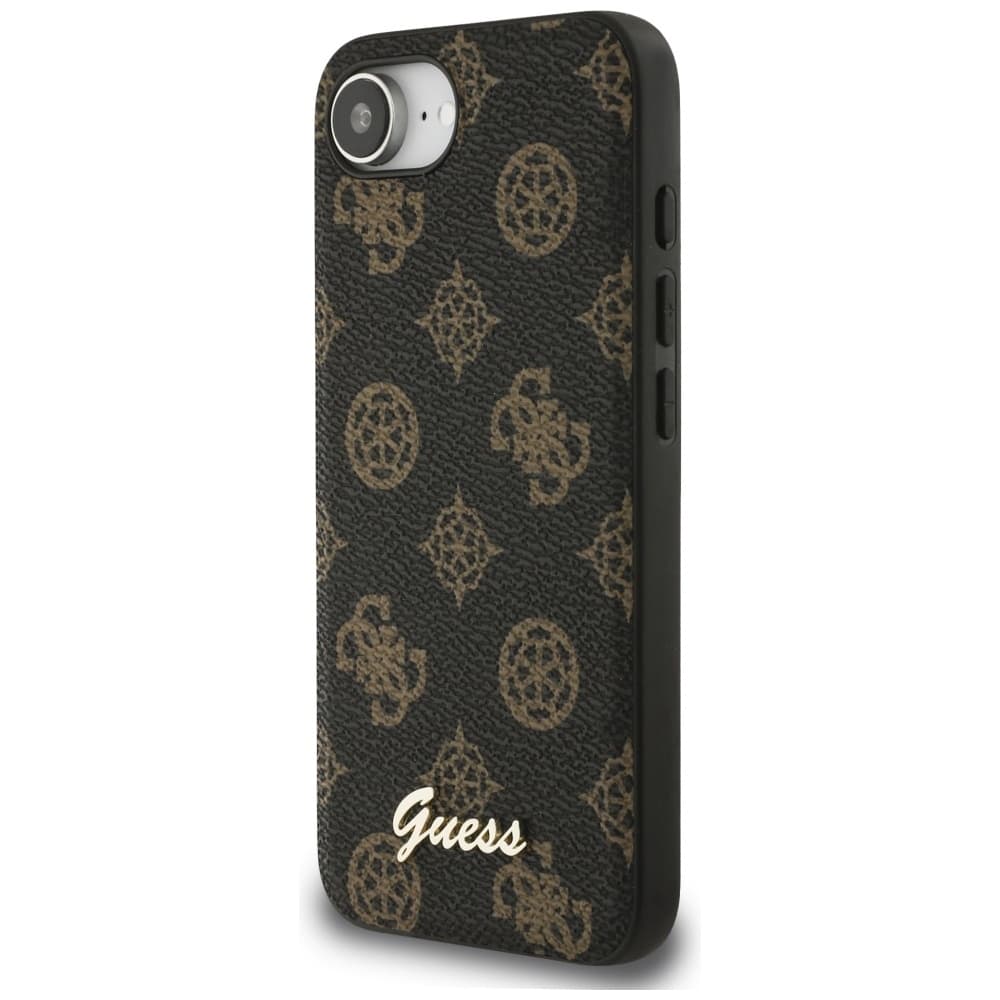 Zadní kryt GUESS Peony Script Logo MagSafe pro iPhone 16e black - náhled 2