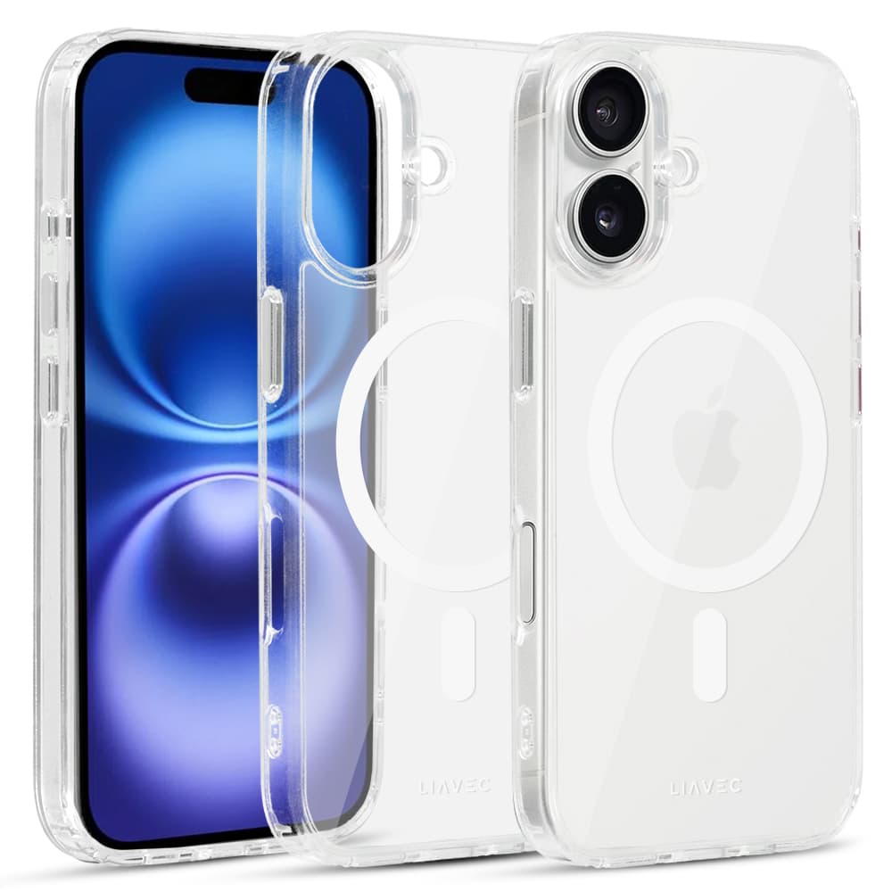 Zadní kryt Liavec Glossy Magsafe Clear pro iPhone 16 white - náhled 2