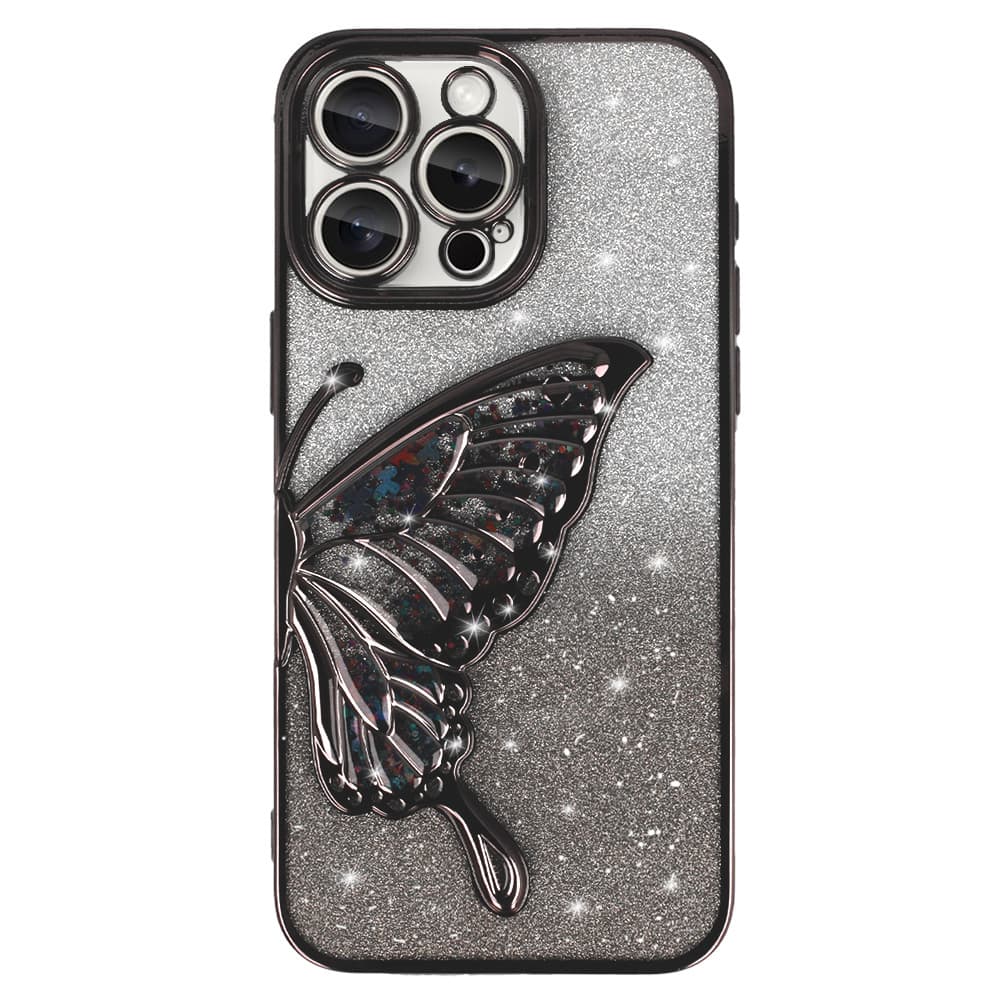 Zadní kryt Tel Protect Butterfly Water pro iPhone 16e black - náhled 2