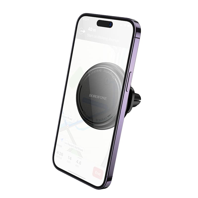 Magnetický držák do auta Borofone BH135 Parker na větrací mřížku černý - náhled 2