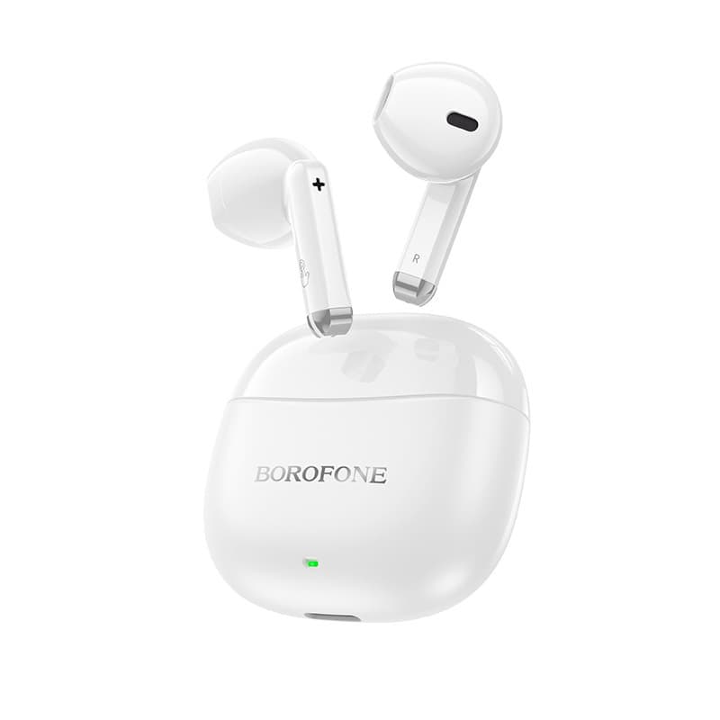 Bezdrátová sluchátka Borofone TWS Bluetooth BW88 Deep Rhyme white - náhled 2