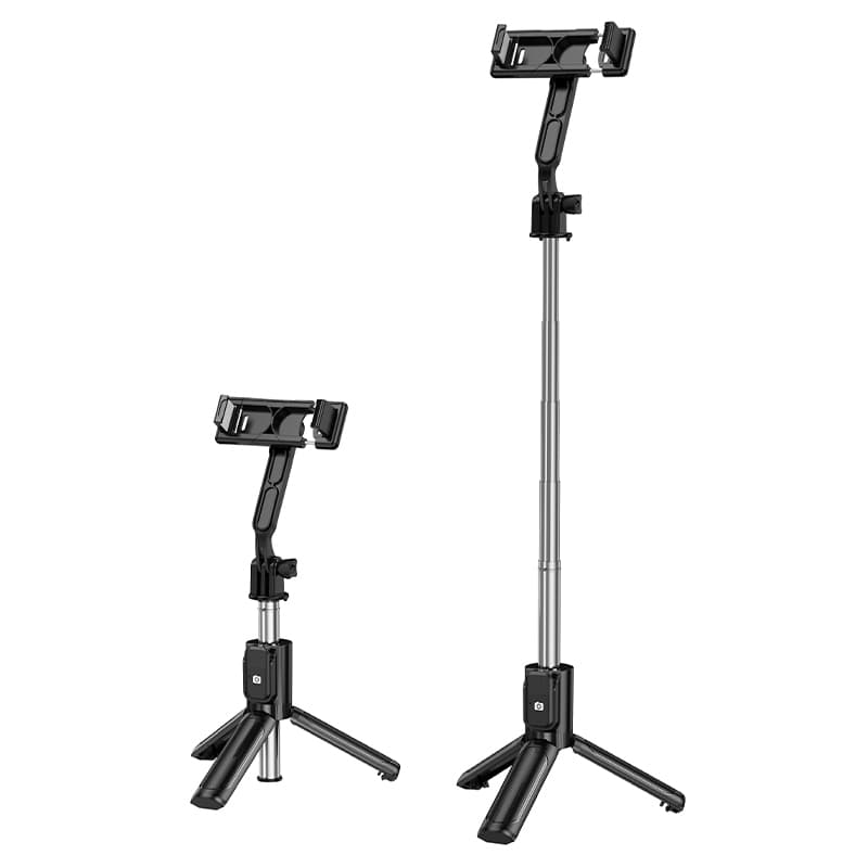 Selfie tyč Borofone BY14 Graceful Bluetooth tripod s dálkovým ovládáním černá - náhled 2