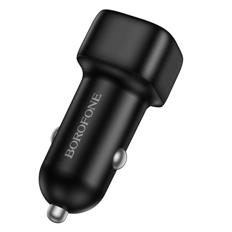 Adaptér do auta Borofone BZ34 Cloud s podporou rychlonabíjení USB-A QC 3.0 18W černý - náhled 2