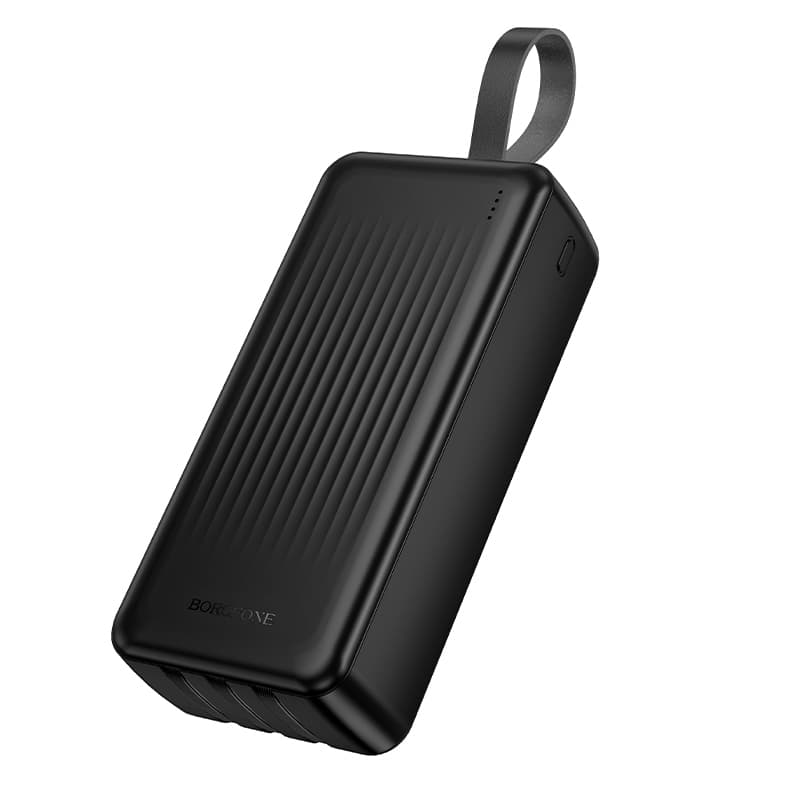 Powerbank Borofone 30000mAh BJ79B Clever - USB-A - s USB-C a Lightning kabelem černá - náhled 2