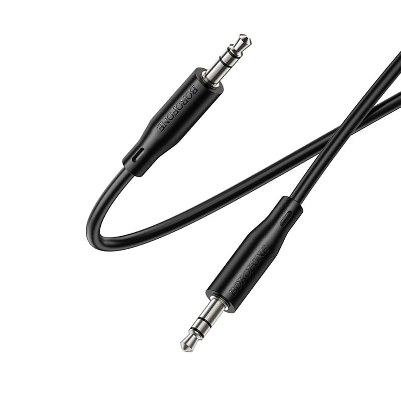 Kabel AUX Borofone BL26 Standard jack 3,5mm - jack 3,5mm 1m black - náhled 2
