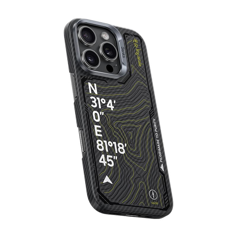 Zadní kryt Benks Magnetic Armor Air Kevlar 600D Summit Kangrinboque (0065) pro iPhone 16 Pro - náhled 2
