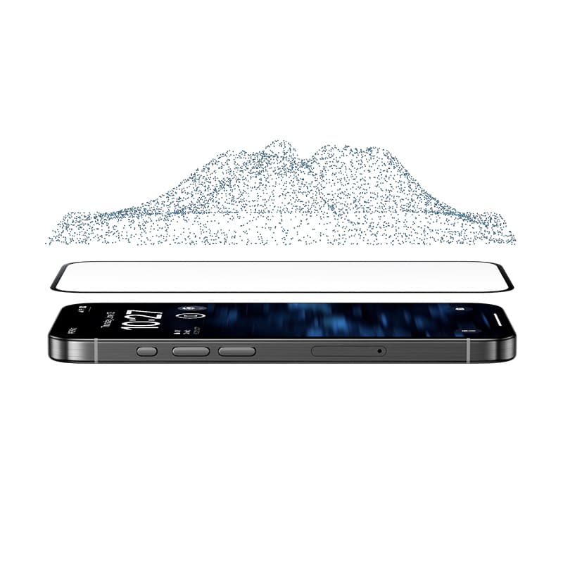 Tvrzené sklo Benks Glass Warrior Sapphire Coating (LL65) pro iPhone 16 Pro black (Thin Edge) - náhled 2