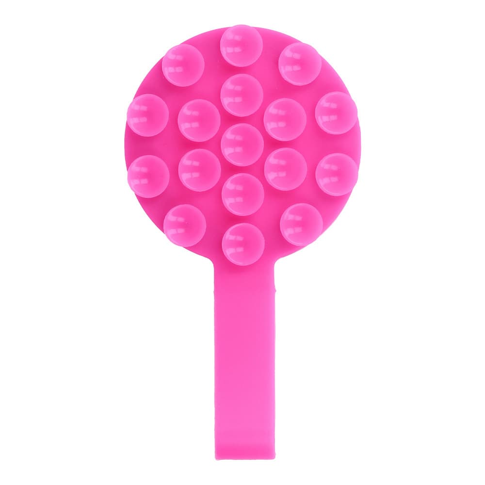 Magnetický držák na mobil s kroužkem Silicone MSH9 pink - náhled 2
