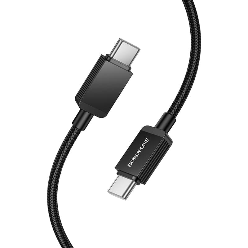 Datový kabel Borofone BX120 Placer USB-C - USB-C PD 60W 1m black - náhled 2