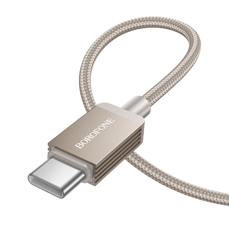 Datový kabel Borofone BX120 Placer USB-C - USB-C PD 60W 1m gold - náhled 2