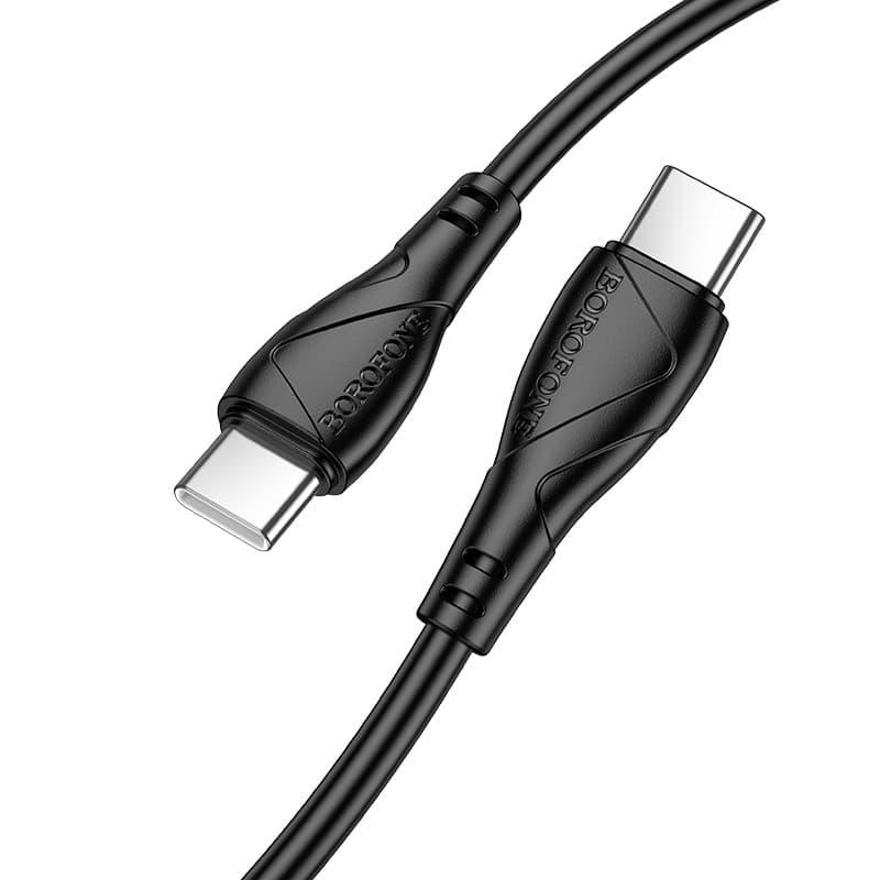 Datový kabel Borofone BX121 Energy USB-C - USB-C PD 60W 1m black - náhled 2