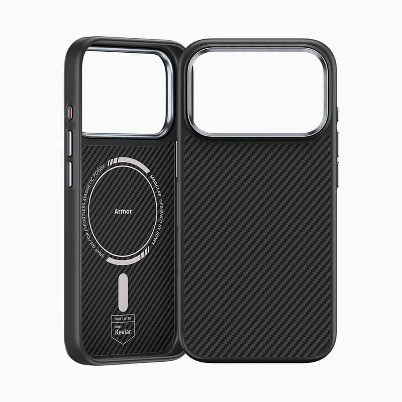 Zadní kryt Benks Magnetic Armor Pro Kevlar Metal Frame 600D (A069) pro iPhone 17 Pro black - náhled 2