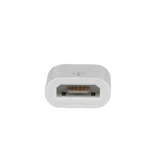Adaptér microUSB - Lightning bílý - náhled 2