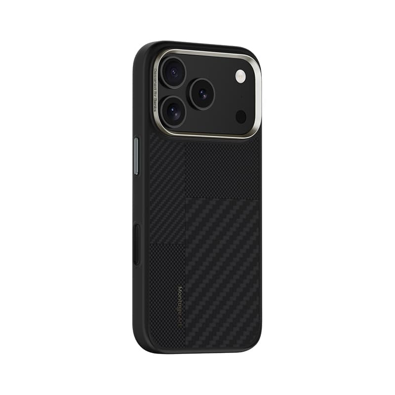 Zadní kryt Benks Montage Magnetic Armor Pro Kevlar Metal Frame 600D+1500D (MA68) pro iPhone Air black (Camera Control Button) - náhled 2