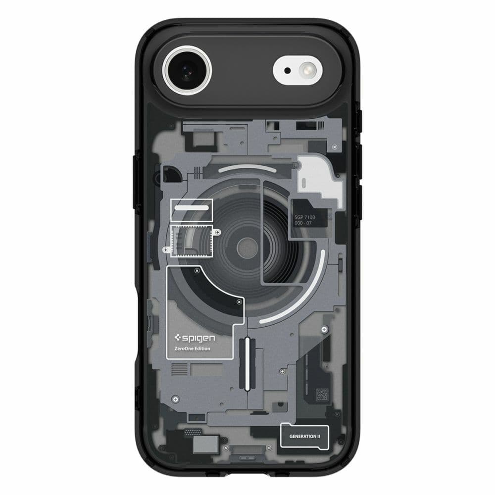 Zadní kryt SPIGEN Ultra Hybrid Mag Magsafe ACS10320 pro iPhone Air - Zero One Black - náhled 2