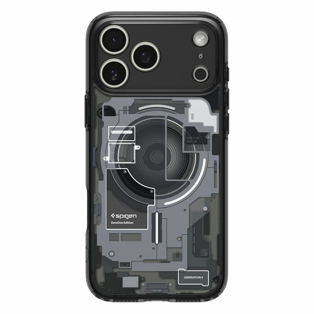 Zadní kryt SPIGEN Ultra Hybrid Mag Magsafe ACS10353 pro iPhone 17 Pro - Zero One Black - náhled 2