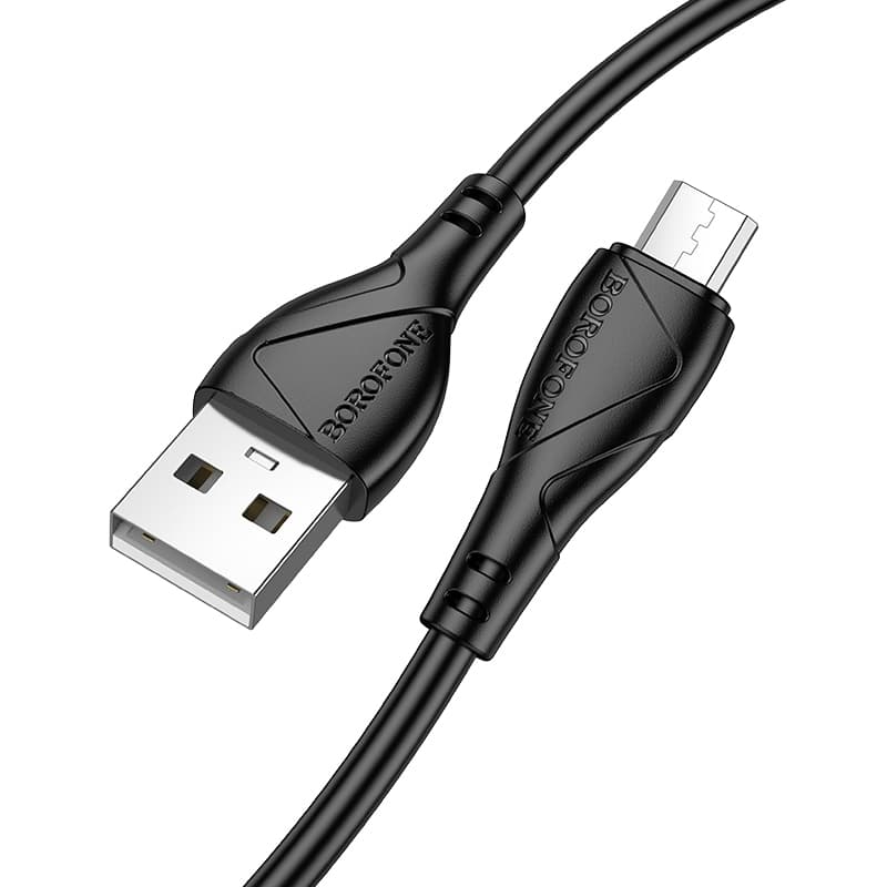 Datový kabel Borofone BX121 Energy USB-A - microUSB 2,4A 1m black - náhled 2