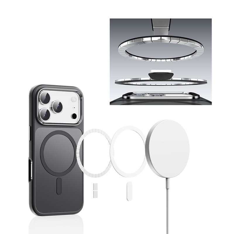 Zadní kryt Rock Guard Touch Matte Series Magnetic pro iPhone 17 Pro Max black - náhled 2