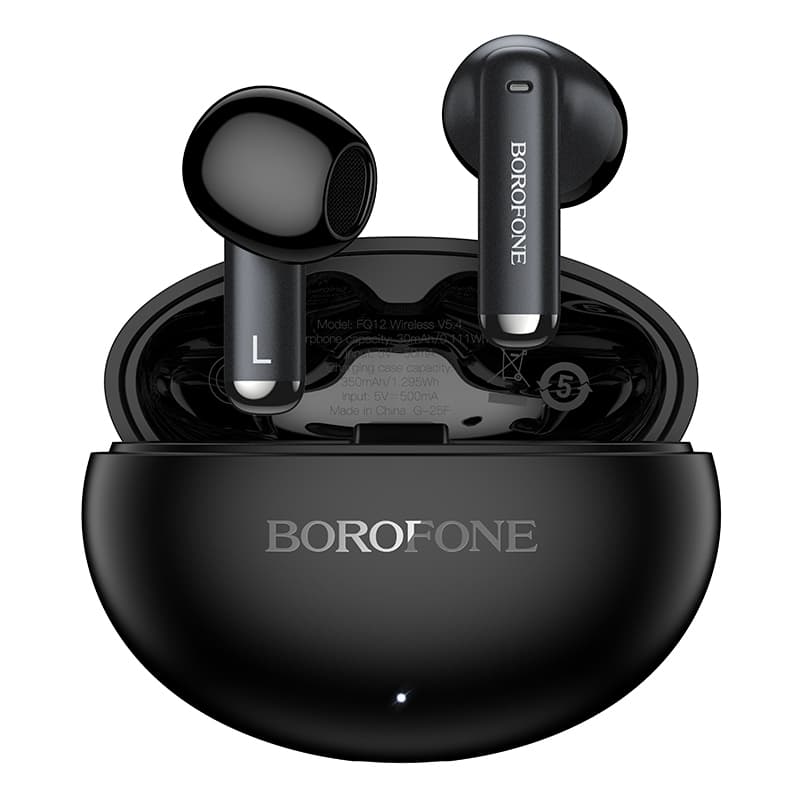 Bezdrátová sluchátka Borofone TWS Bluetooth FQ12 Nice black - náhled 2