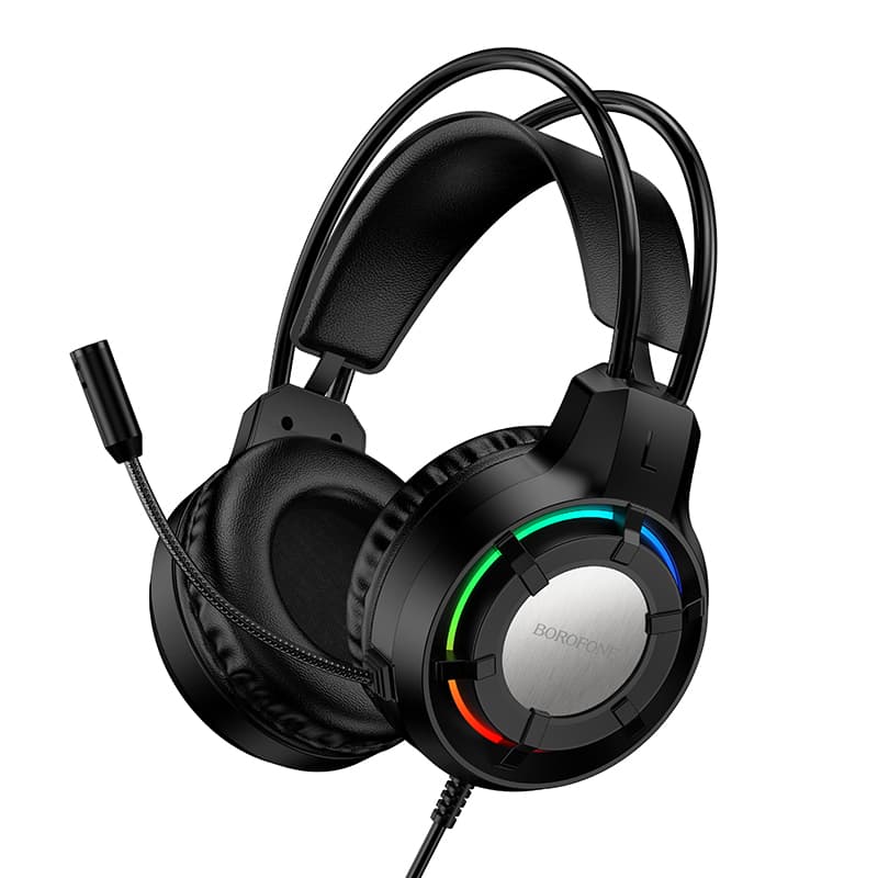 Sluchátka Borofone BO112 Wave gaming s mikrofonem černá - náhled 2