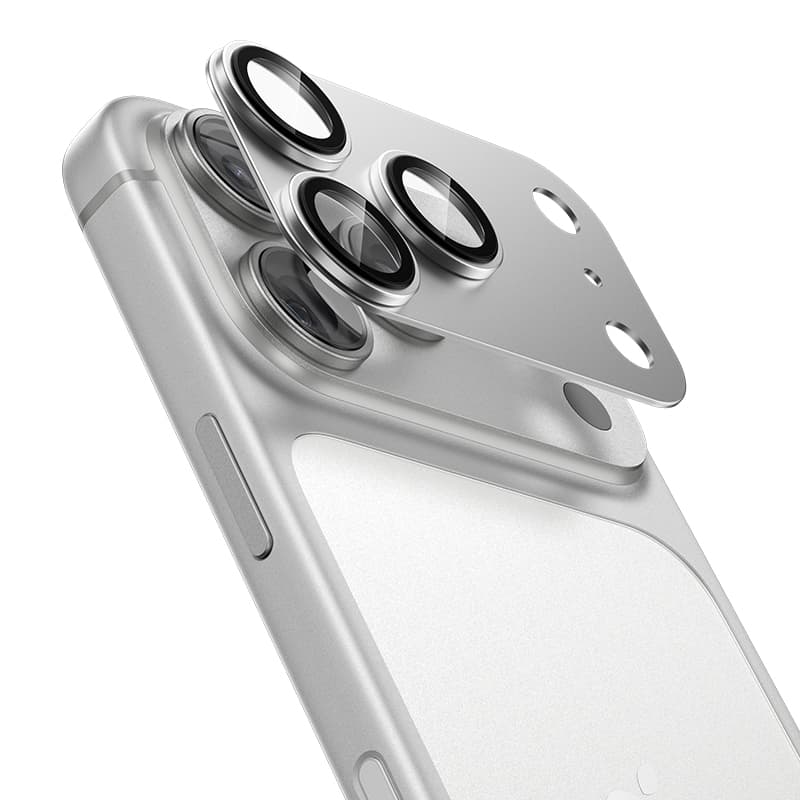 Ochranné sklo Benks Glass Warrior Metal Integrated Lens Protector (C069) pro iPhone 17 Pro bílé - náhled 2