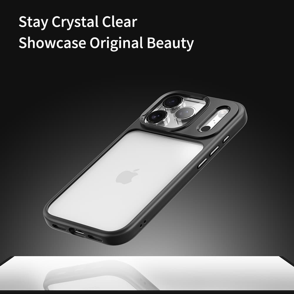 Zadní kryt Rock Guard Series pro iPhone 17 Pro Max transparent-black - náhled 2
