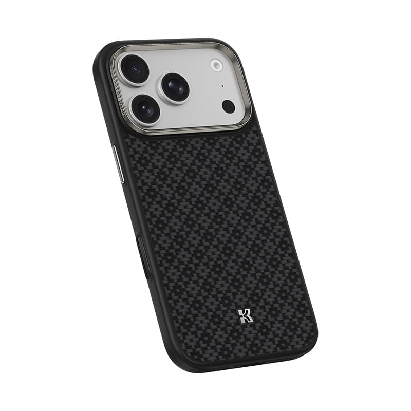Benks Magnetic Armor Pro Armor Grid kevlarové pouzdro s kovovým rámem 600D (Y069) pro iPhone 17 Pro černé - náhled 2
