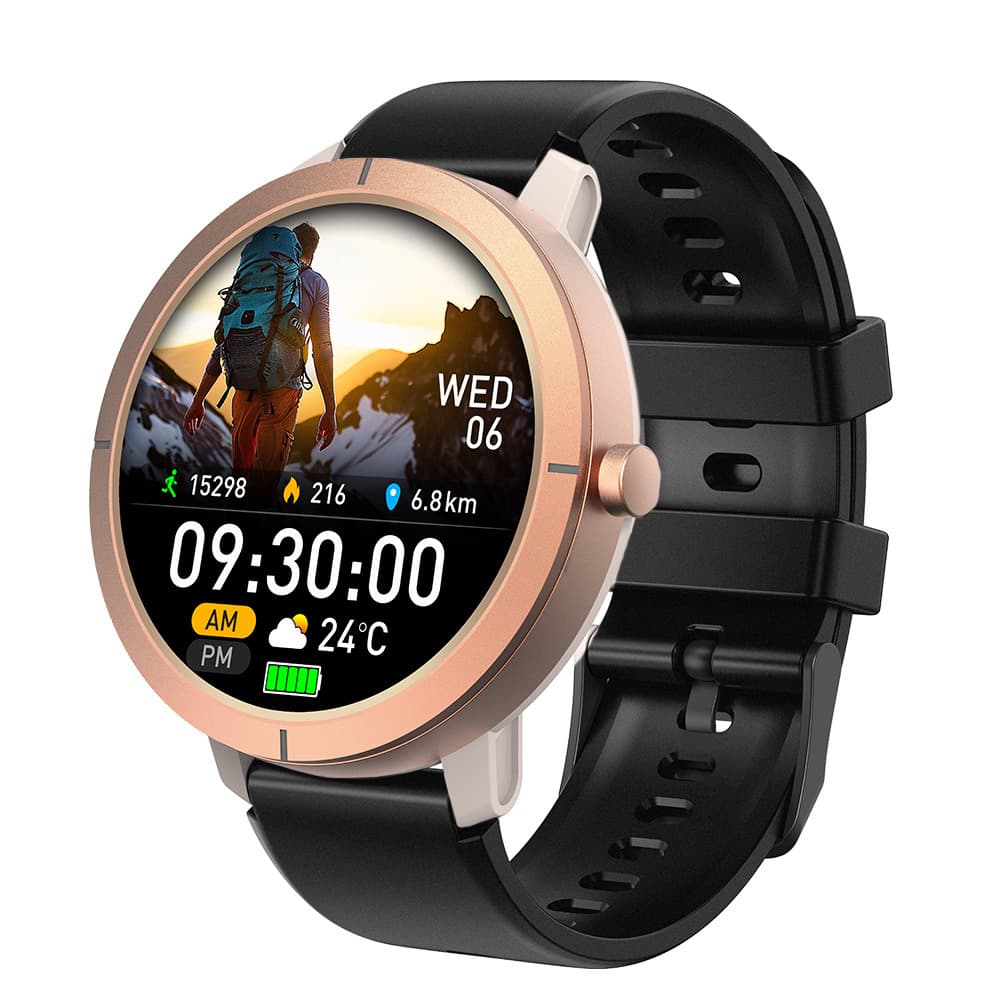 Chytré hodinky Blavec W-20 Solea HD AMOLED GPS hlasové volání (SWW20-RG) růžové zlato + 2 řemínky - náhled 2
