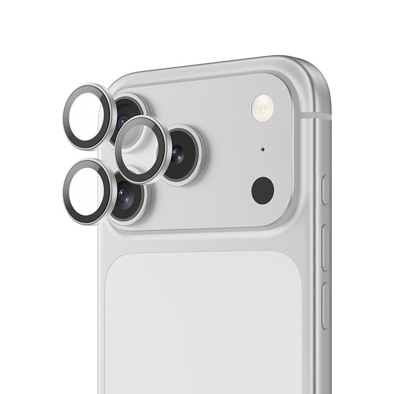 Ochranné tvrzené safírové sklo Benks na fotoaparát pro iPhone 17 Pro-17 Pro Max stříbrné - náhled 2