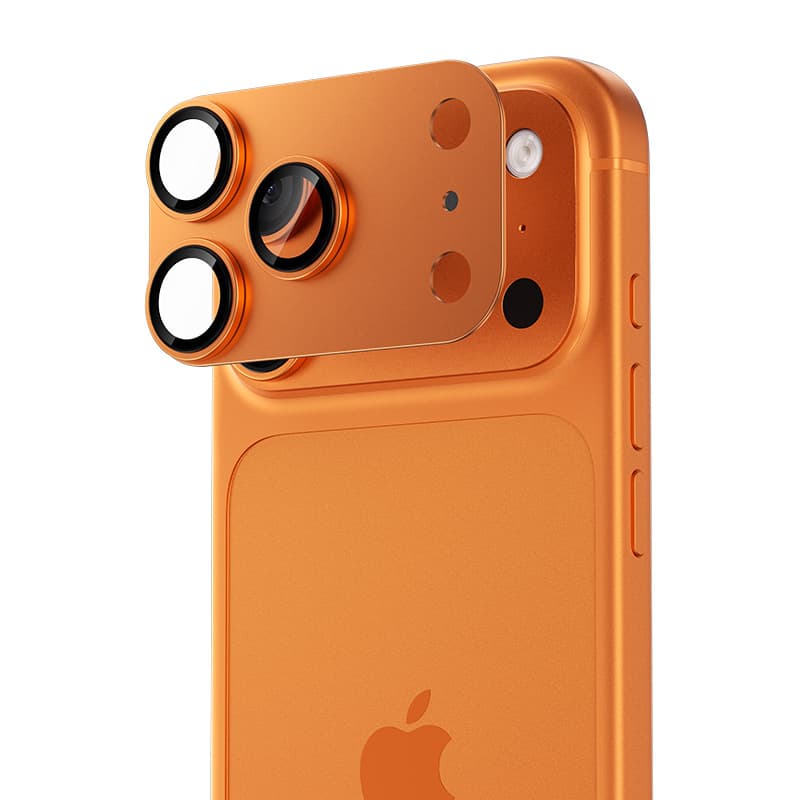 Sklo Benks Glass Warrior Metal Integrated na čočky fotoaparátu (C070) pro iPhone 17 Pro Max orange - náhled 2