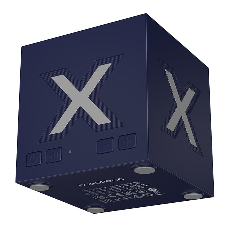 Reproduktor Borofone Portable Bluetooth BR101 Rubik modrý - náhled 2
