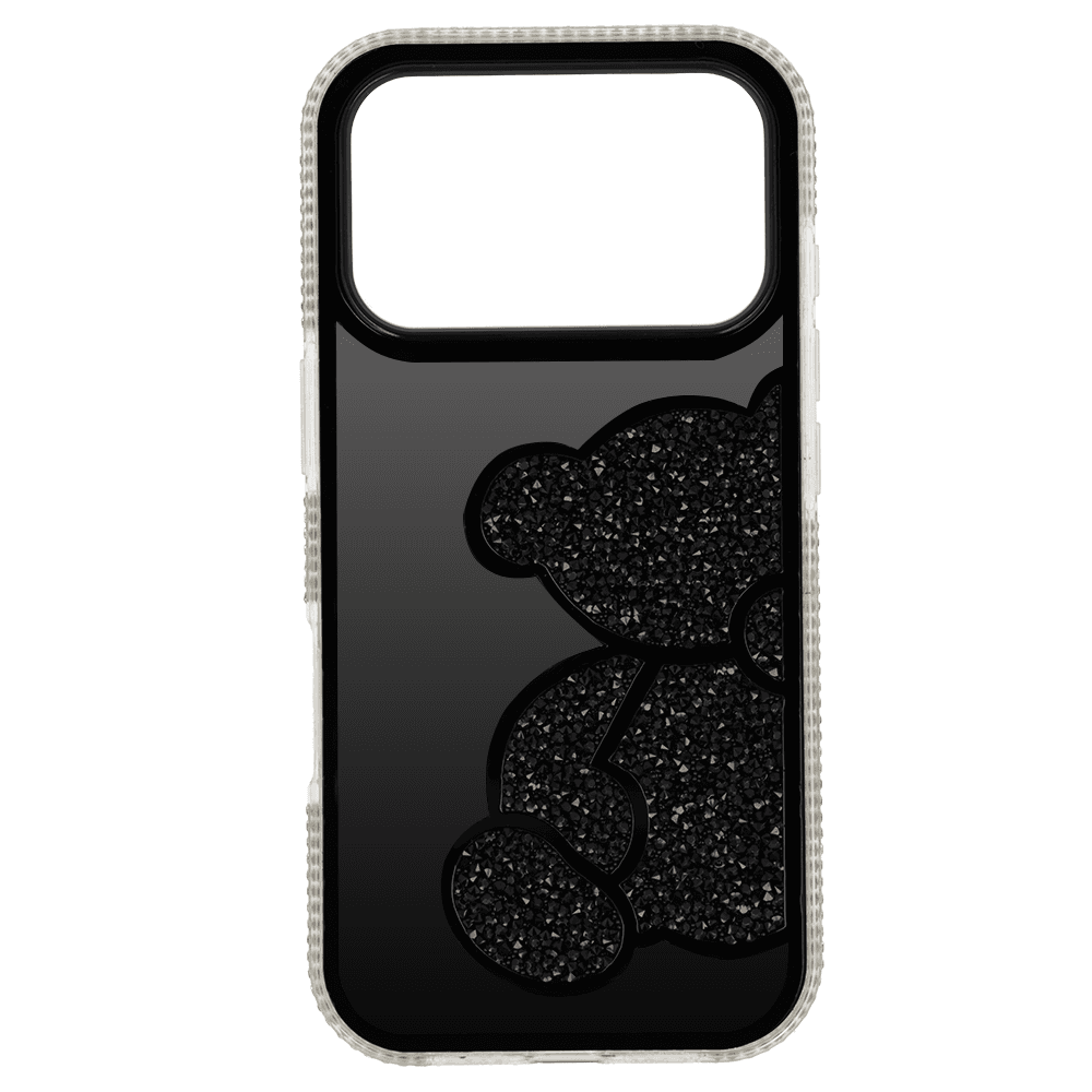 Zadní kryt Teddy Bear pro iPhone 17 Pro Max černý - náhled 2