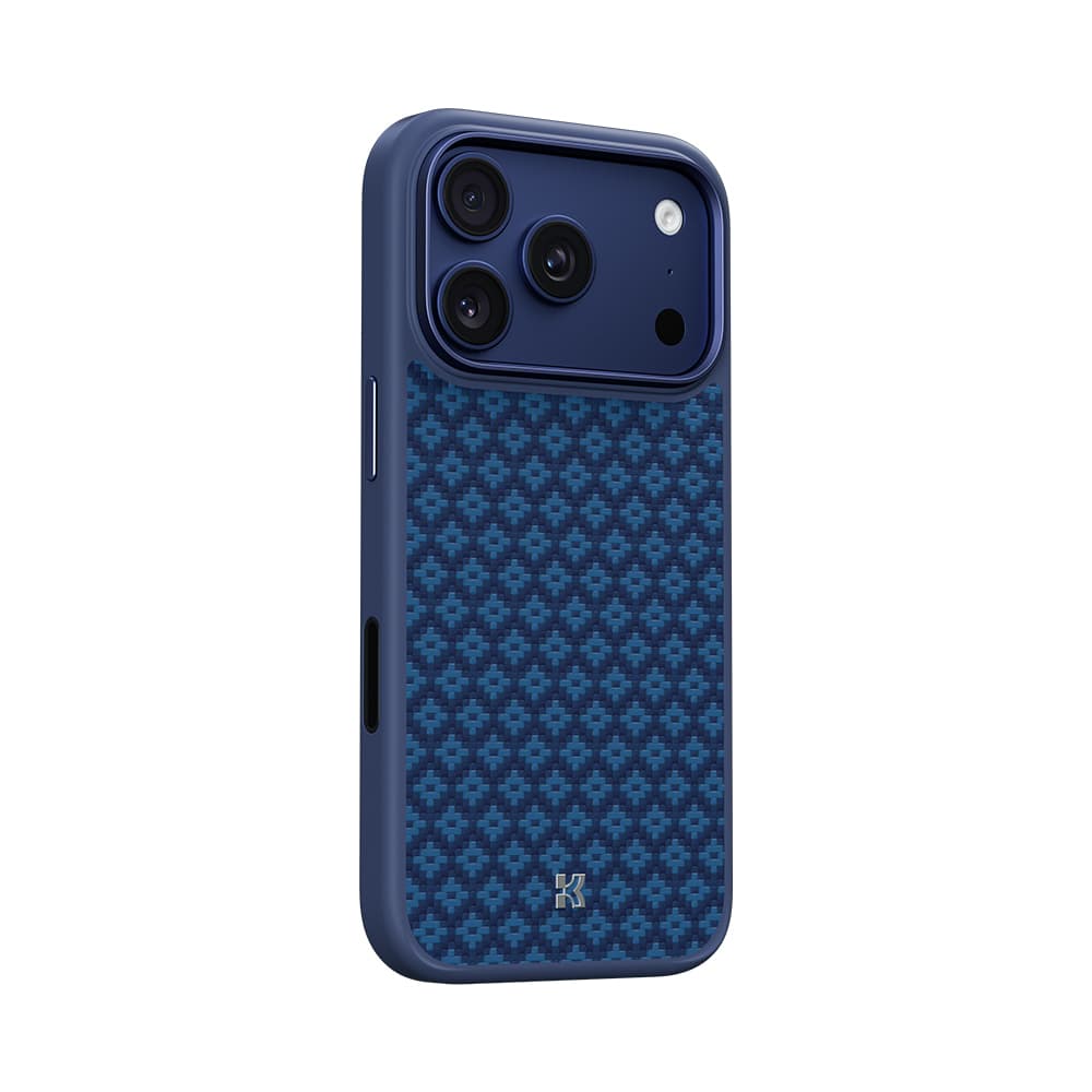 Kryt Benks Magnetic Armor Pro Armor Grid Kevlar Metal Frame 600D (YB69) pro iPhone 17 Pro modrý - náhled 2