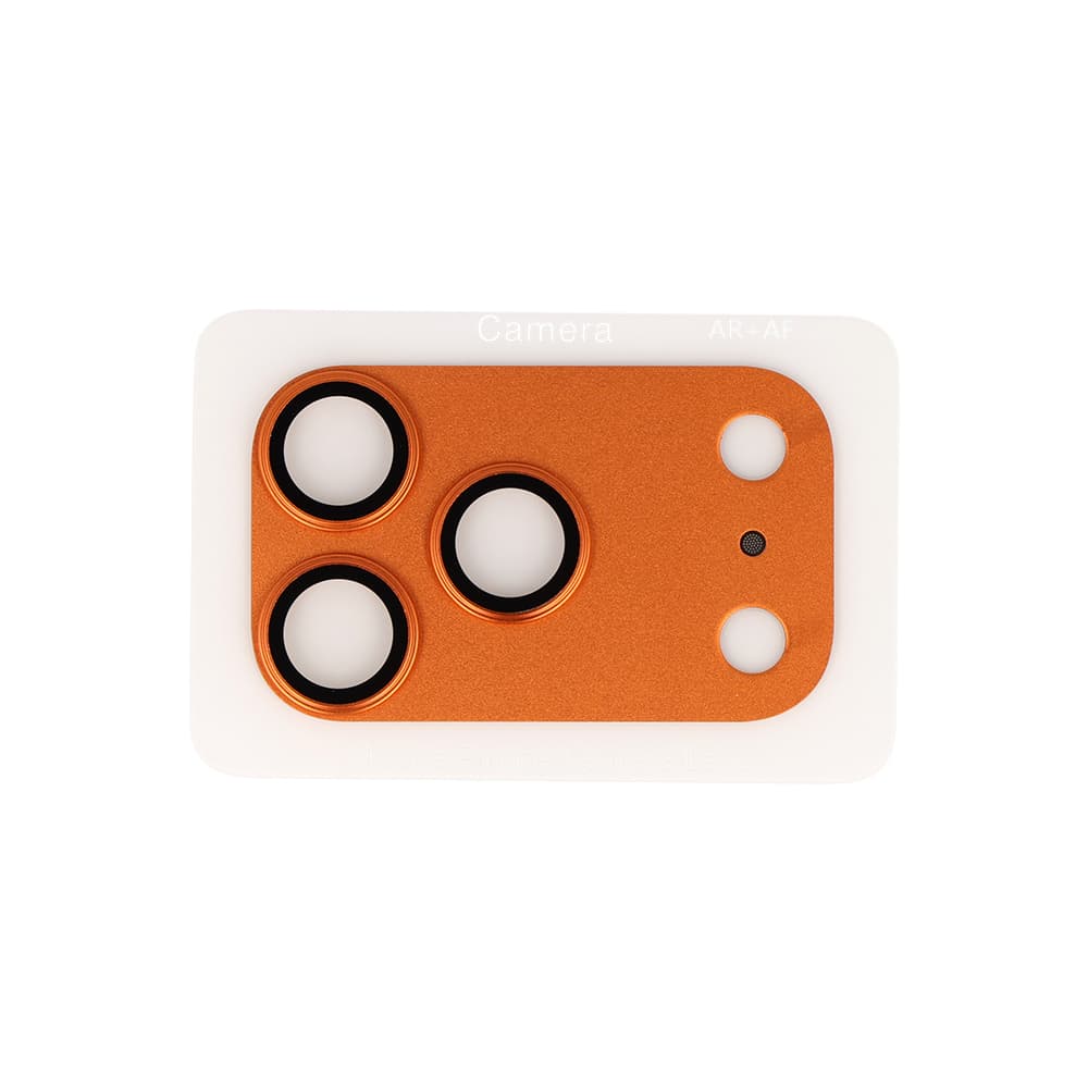 Tvrzené sklo Tel Protect 95% AR+AF Full Metal Camera Protector na fotoaparát pro iPhone 17 Pro Max oranžové - náhled 2